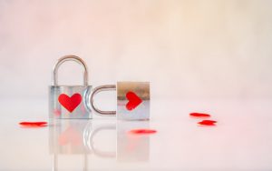 two stainless steel padlocks