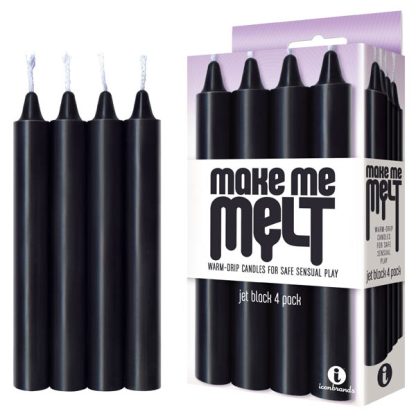 MAKE ME MELT DRIP CANDLES JET BLACK