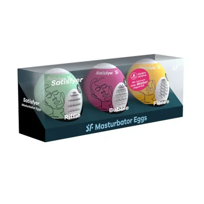 SATISFYER - MASTURBATOR EGGS - MIXED 3 PACK - Image 2