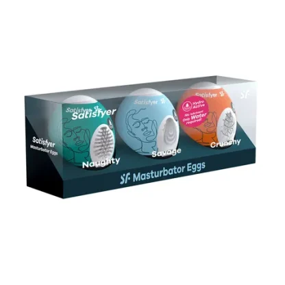 SATISFYER - MASTURBATOR EGGS - MIXED 3 PACK - Image 2
