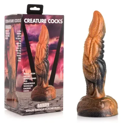 CREATURE COCKS - RAVAGER RIPPLES TENTACLE SILICONE DILDO - Image 6