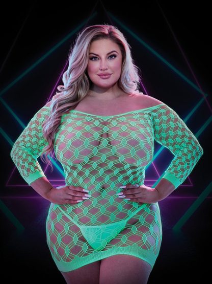 LAPDANCE - GLOW IN THE DARK MINI DRESS AND SLEEVES - Image 5