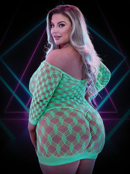 LAPDANCE - GLOW IN THE DARK MINI DRESS AND SLEEVES - Image 6