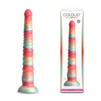COLOURS - STACKED RED/GOLD DILDO