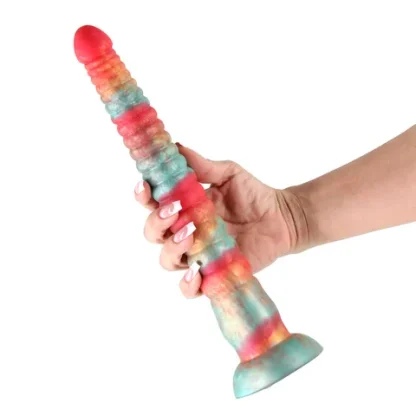 COLOURS - STACKED RED/GOLD DILDO - Image 2
