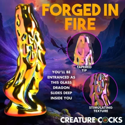 CREATURE COCKS - DRAGON GLASS DILDO - Image 4