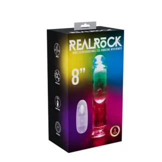 REALROCK - NO BALLS WIRELESS RECHARGEABLE LED VIBRATING DONG