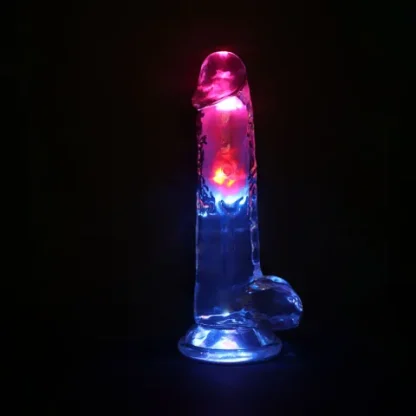REALROCK  - WITH BALLS WIRELESS RECHARGEABLE LED VIBRATING DONG - Image 2