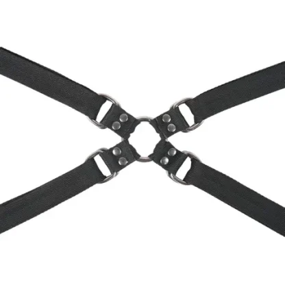 SPORTSHEETS - VELVET NOIR ADJUSTABLE HOG TIE AND CUFF SET - Image 5