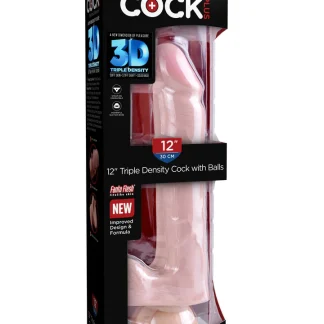 KING COCK - PLUS 12 INCH TRIPLE DENSITY COCK WITH BALLS
