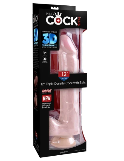 KING COCK - PLUS 12 INCH TRIPLE DENSITY COCK WITH BALLS