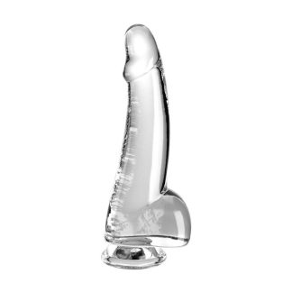 KING COCK - 10 INCH WITH BALLS CLEAR
