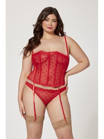 SEVEN TIL MIDNIGHT - TWO PIECE BUSTIER AND PANTY SET - Image 3