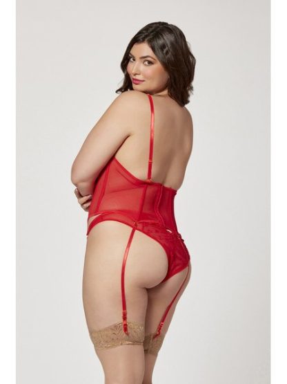 SEVEN TIL MIDNIGHT - TWO PIECE BUSTIER AND PANTY SET - Image 4