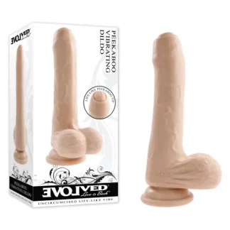 EVOLVED - PEEK-A-BOO VIBRATING DILDO
