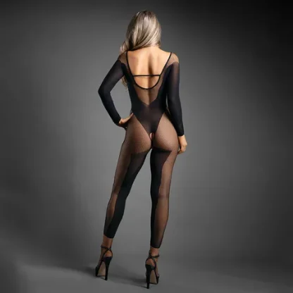 FANTASY LINGERIE - SHEER PREMONITION CROTCHLESS BODYSTOCKING - Image 2